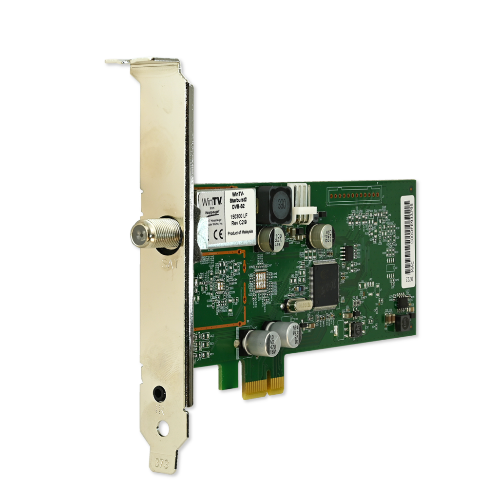 Starburst 2 satellite TV receiver PCIe board for Freesat and DVB-S/S2